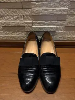 FABIO RUSCONI エナメルリボンローファー