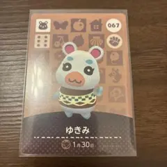 amiiboカード ゆきみ 067 あつまれどうぶつの森