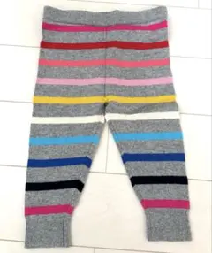 gap ボーダー　コットンニットレギンス
