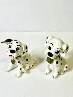 101匹ワンちゃん　陶器フィギュア 5体セット 当時物 101匹わんちゃん 陶器 置き物 人形 フィギュアを宅配買取いたし