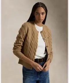 Polo Ralph Lauren ケーブルニット ウールカシミヤカーディガン
