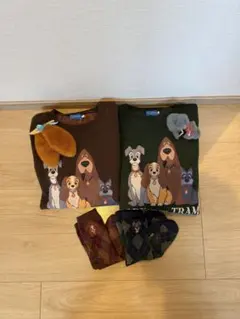 わんわん物語 トレーナー スウェット 靴下 ぱっちん ディズニーランド シーのサムネイル