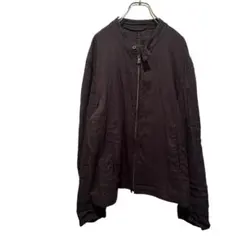 ジッパー付き ジャケット ブルゾン ブラック 羽織り 薄手 春