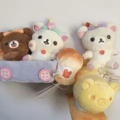 新品 リラックマ 歴代シリーズ総選挙 てのりぬいぐるみ 7点 チャイ 