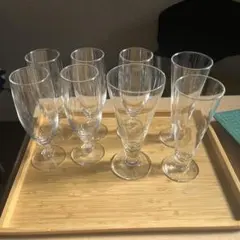 ガラス製ワイングラス 8個セット