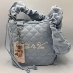 【Paul & Joe 】ロゴキルティング ギャザーショルダーバッグ