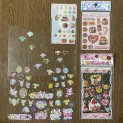 ジュエルペット　シュガーバニーズ　ぷっくりシール　5点セット