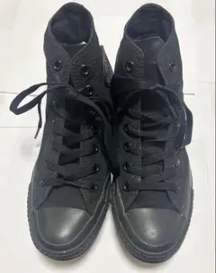 CONVERSE オールスター ハイカット オールブラック　レディース　24cmのサムネイル