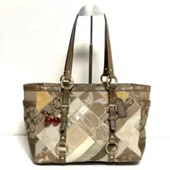 ☆COACH コーチ パンチングタッセルデザイン バケツショルダーバッグ 