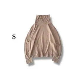 『ユニクロ』 ヒートテックフリースリブオフタートルネックT 【S】 シンプル