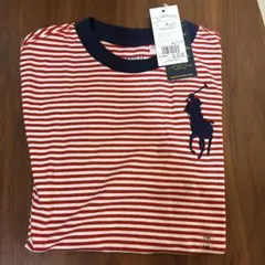 Ralph Lauren 赤白ストライプ Tシャツ 140