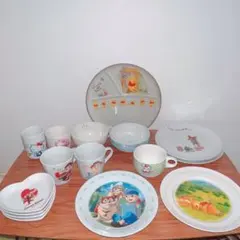 【昭和レトロ/当時物】キャラクター食器 まとめのサムネイル