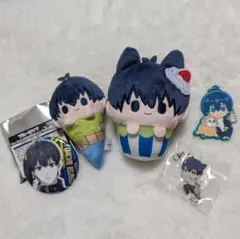 【推し活】ブルーロック 潔世一 たぴぬい ラバスト 缶バッジ5点セット