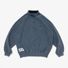 VOIL HENLEY NECK PIGMENT DYE ブルー　サイズ2のサムネイル