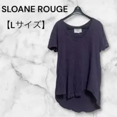 SLOANE ROUGE パープル Tシャツ L 背中空き ヨガのサムネイル
