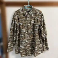 ウールリッチ　woolrich 総柄シャツ　魚柄