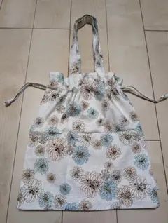 未使用ユニクロポールアンドジョートートバッグ花柄レディース可愛い巾着風2WAY