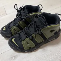 NIKE モアテン　24cm ブラック×カーキ　美品