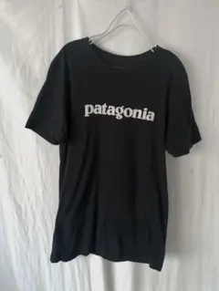 パタゴニア　USA製　ロゴ黒Tシャツ オーガニックコットン　ユニセックス