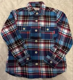MIKI HOUSE チェック柄 ネルシャツ　130