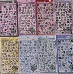 サンリオ ボンボンドロップシール もじ 8種 コンプリート