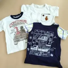 moujonjon BLUEU AZUR 他 Tシャツ 3枚セット 80のサムネイル
