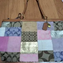 COACH コーチ パッチワーク トートバッグ シグネチャー マルチ - メルカリ