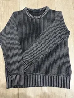 本日のみ値引き！！nano リブ編みセーター ブラック/グレー