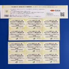 GALA湯沢スキー場の株主優待割引券12枚 リフト1日券20%割引　JR東日本のサムネイル