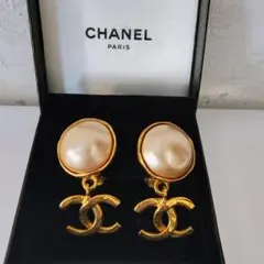 CHANEL シャネル ゴールド パール CC ココマーク　イヤリング