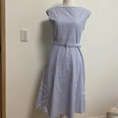 新品タグ付　ユニクロ　シアサッカーノースリーブワンピース