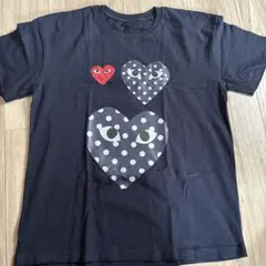 PLAY COMME des GARCONS ハート Tシャツ ネイビー L