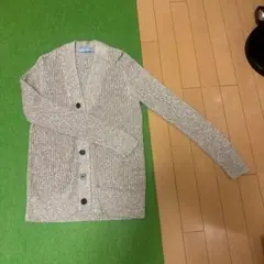 ESTNATION ベージュ ニットカーディガン　サイズSのサムネイル