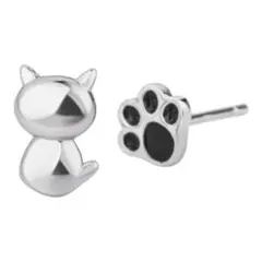 猫×肉球　ピアス　シルバー【1セット】