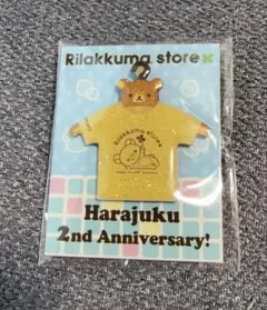 リラックマ♡リラックマストア 原宿店限定 ノベルティピンバッジ