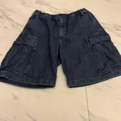 GU デニムカーゴショートパンツ