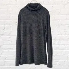 ユニクロ タートルネック ヒートテック 長袖 インナー ドット柄 防寒対策