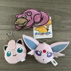 ポケットモンスター　フェイスぬいぐるみ　マスコット　キラキラ　キーホルダー