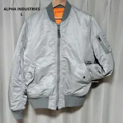 ALPHA INDUSTRIES MA-1 フライトジャケット シルバー
