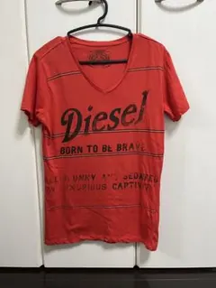 ディーゼル 【S】 半袖 ロゴ タイガープリント Vネック Tシャツ