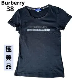 極美品✨Burberry Blue Label 38 Tシャツ　ブラック