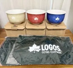 LOGOS カラフルどんぶり3個 ミニトート2個　新品未使用のサムネイル