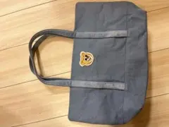 フェイラーFEILER オールドテディワッペントートバッグ ブルー　大