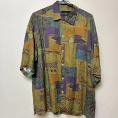 RAGEBLUE 総柄シャツ 半袖 Mサイズのサムネイル