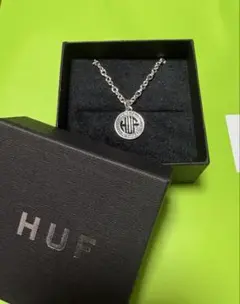 HUF シルバー ロゴペンダント ネックレス　美品