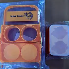 2点セット イエローハット ハットにゃん ドリンクホルダー & アイス型のサムネイル
