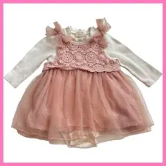 プティマイン 70cm チュールワンピースセットアップ 女の子