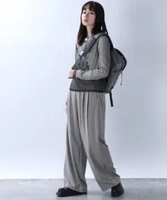 JEANASIS ダイバーラインタックパンツ グレー