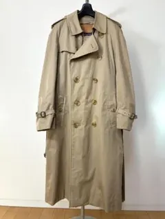 バーバリー　イギリス製　裏地チェック　ライナー付き　トレンチコート メンズ