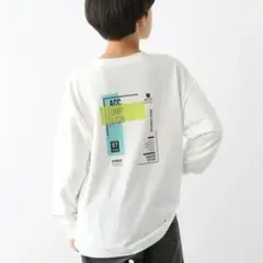 GLOBALWORK 130 ヘビロッTEE/プリント長袖/キッズ オフホワイトのサムネイル